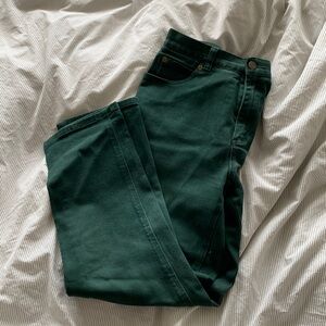 Forest green vintage jean